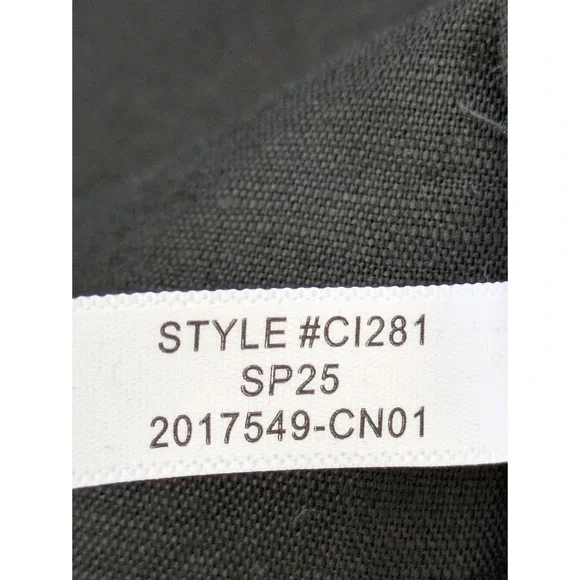 J. Crew Linen Cotton Blend Tie Back Midi Dress Size M Black NWOT $128 CI281 - Picture 7 of 9